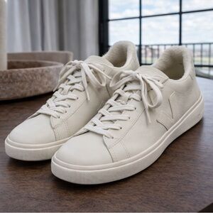 Veja Off-White Campo Fleece Lined Sneakers (Size 8)